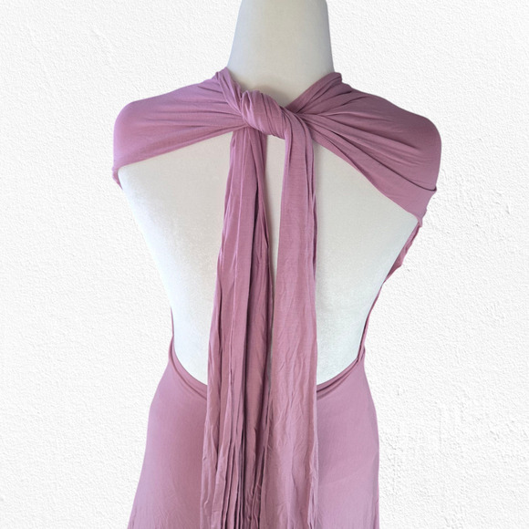 Lulus Mauve Pink Purple Formal Boho Maxi Tricks of the Trade Dress Size Medium - Picture 11 of 16